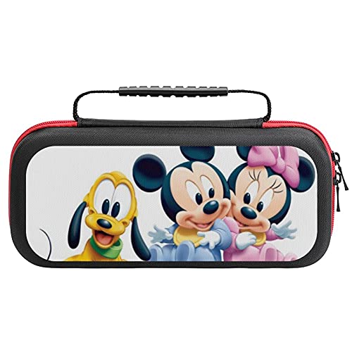תיק Mickey Mouse, Chick Switch Carid Case עבור קונסולת לייט ואביזרים, שקיות אחסון מארגני כיסוי מגן עם פגז עם 10 כרטיסי משחק כיס