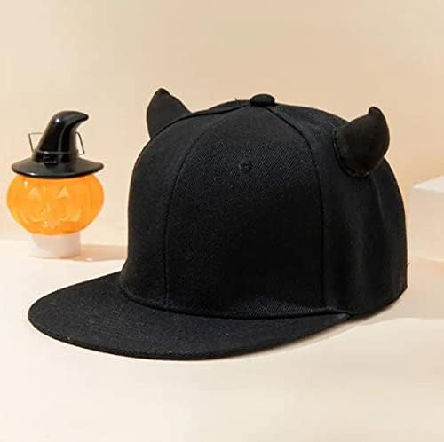 יפה בייסבול כובע כובע חית עם 3 קרנות מתכוונן נשים גברים אבא חגיגי קרנבל מצויד כובע