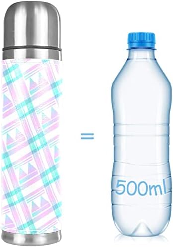 פלדת אל חלד ואקום ספל מבודד גיאומטריה תרמוס בקבוק מים למשקאות חמים וקרים ילדים מבוגרים 16 גרם