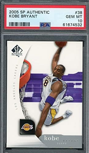 Kobe Bryant 2005 סיפון עליון SP כרטיס כדורסל אותנטי 38 PSA מדורגת 10