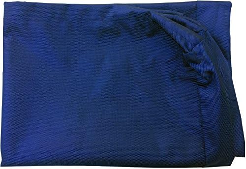 Jumbo ללא כלב ג'מבו 1680 ניילון כבד כלב מיטת מחמד מחמד מיטת רוכסן חיצוני רוכסן כיסוי שמיכה וכיסוי פנימי אטום למים 55x37x8 אינץ ', כחול