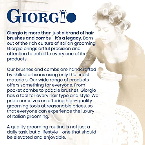 Giorgio G35 בעבודת יד כל מסרק כיס שיניים עדין לגברים, מחליק מסרק שיער לשיער סטיילינג טיפוח יומיומי, שפם וזקן לגברים נשים וילדים, משתמשים