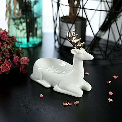 Yazhuang8 קרמיקה קופסת סבון סבון אמריקאי קישוט אמבטיה ניקוז סבון תכשיטים מחזיק טבעת קישוט