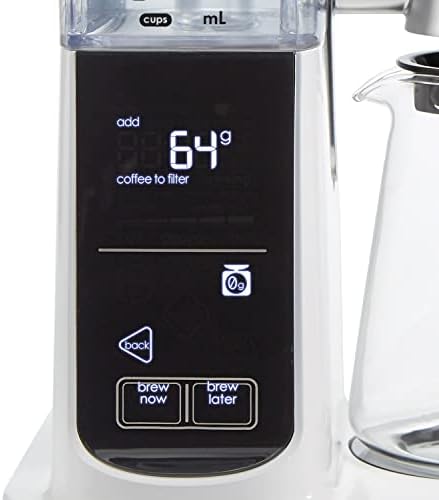 מלאכת המילטון ביץ 'יצרנית קפה אוטומטית לתכנות מבשלת בירה או שופך ידני על טפטוף עם 5 חוזקות וקנה מידה משולב, 8 כוסות, כולל סט פילטר חרוט,