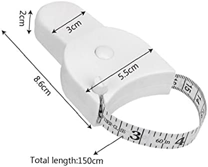 Froiny 150 סמ נשלף מחוגה כושר מודדה קלטת גוף ירידה במשקל מדידת סרגל למדידת בד גוף
