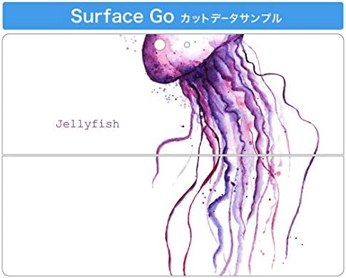 כיסוי מדבקות של Igsticker עבור Microsoft Surface Go/Go 2 עורות מדבקות גוף מגן דק במיוחד 010966 מדוזות ים סגול
