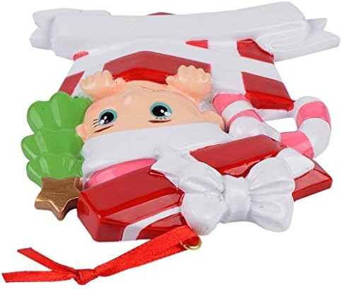 אישית פעוט חג המולד קישוט-תינוקת בהווה תיבת קישוט-תינוק של 1 חג המולד קישוט - מתנה אישית עבור חדש אמא תינוק מקלחת