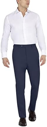 מכנסי חליפת גברים של דקני, נייבי סוליד, 32 וואט על 32 ליטר