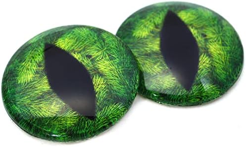 עיצובים של חרוזים של מייגן דרקון עץ אורן ירוק או עיני זכוכית חתול 6 ממ עד 60 ממ תכשיטים לחופשת יער מייצרים חלקי בובה אמנות פסולת פסולת