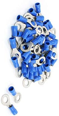 50 יחידות כחול כלים ובודקים פוליוויניל כלוריד בידוד טבעת מסופי כבל לסחוב קרוואנים 2-6 סוללה בודקי אוג 16-14