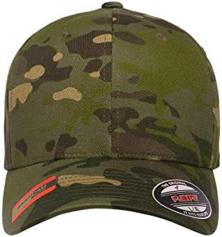 פלקספיט מרובה מצלמת 6 פנל בייסבול כובע רישיון רשמי רב מצלמת 2 דפוסים שחור הסוואה או ירוק הסוואה