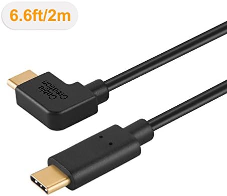 כבלים כבלים C כבל 6ft, USB C ל- USB כבל 90 מעלות סוג USB C ל- USB 2.0 כבל, USB-A עד USB-C כבל תואם ל- PIXEL XL 2, LG G6 V20, Galaxy S22/S22